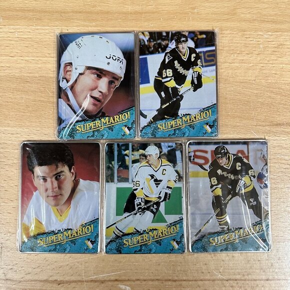 PITTSBURGH PENGUINS SUPER MARIO LEMIEUX ALL METAL COLLECTOR TRADING CARDS - Picture 2 of 6